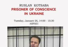 Hearing: Ruslan Kotsaba – Ukrainian prisoner of conscience (January 2016)