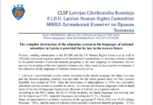 The complete destruction of the education system in the languages of national  minorities in Latvia
