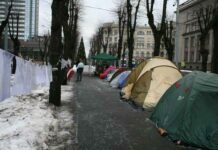 Вялотекущее противостояние в холодные январские дни