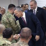 Генеральный секретарь НАТО Столтенберг во время учений НАТО и Грузии в Крцаниси