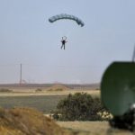 Десантник во время штабных учений