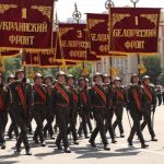 На параде Победы