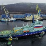Прибытие атомного ледокола Арктика в порт Мурманска