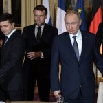 Путин, Макрон, Зеленский