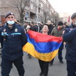Участники митинга оппозиции в Ереване