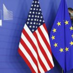 Флаги США и ЕС