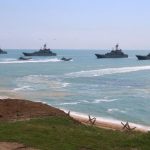 Корабли Черноморского флота во время масштабных учений в Крыму