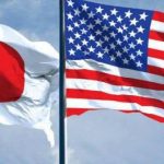 Флаги Японии и США