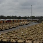 Американские войска перед переброской в Европу для участия в учениях НАТО