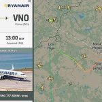 Самолёт Ryanair развернули в Минск