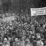 Митинг с требованием присоединить Латвию к СССР