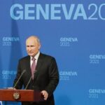 Путин на пресс-конференции в Женеве после встречи с Байденом