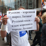 Russian protest in Latvia