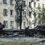 Подбитые грузинские танки в Цхинвале