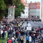Протесты у президентского дворца