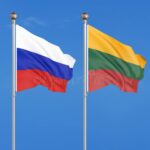 Флаги Литвы и России