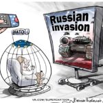 Русское вторжение карикатура