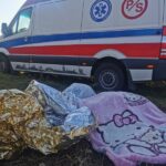 Автомобиль скорой помощи с польской стороны границы