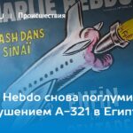 Карикатура французского журнала на тему сбитого россий ского самолёта