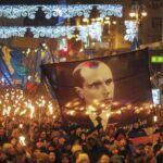 Факельное шествие ва Киеве в честь Бандеры