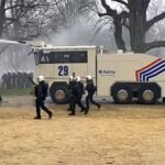 беспорядки в Брюсселе в январе 2022 года