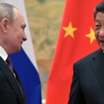 Лидеры РФ и Китая в Пекине в январе 2022 года
