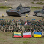 Мноргонациональные учения Три меча 2021 на Украине