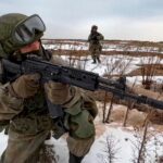 Российские военнослужащие во время совместных с Беларусью военных учений