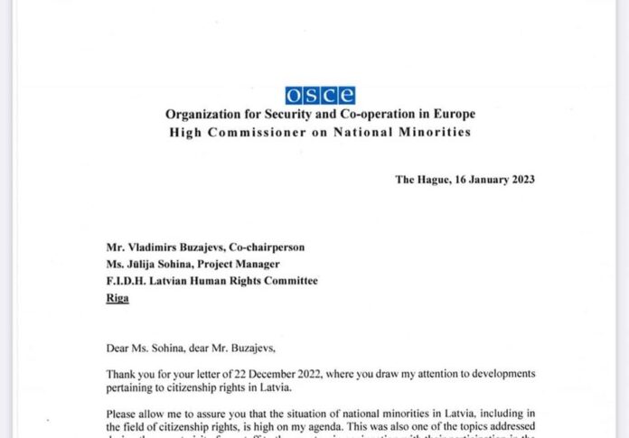 OSCE reply